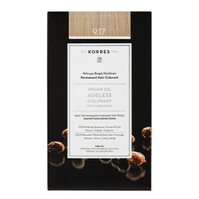Korres Argan Oil Advanced Colorant Μόνιμη Βαφή Μαλλιών με Ceramides Νο 9.17 Κατάξανθο Ανοιχτό Μπεζ, 50ml