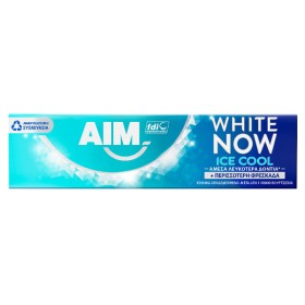 AIM WHITE NOW 75ml - (ICE COOL MINT) (ΟΔΟΝΤΟΚΡΕΜΑ)