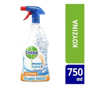 Dettol Πολυκαθαριστικό Spray Κουζίνας Oxygen Splash, 750ml