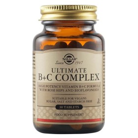 Solgar Ultimate B + C Complex Συμπλήρωμα Διατροφής με Σύμπλεγμα Βιταμινών Β με Βιταμίνη C για την Ενίσχυση του Νευρικού & Ανοσοποιητικού Συστήματος, 30tabs