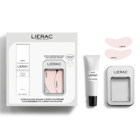 Lierac Diopti Puffiness Ρουτίνα Ματιών που Διορθώνει τις  Σακούλες με Diopti Gel Διόρθωσης για τις Σακούλες 15ml & Επαναχρησιμοποιούμενα Patches για τα Μάτια, 1σετ