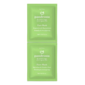 Pandrosia Face Mask Μάσκα Σύσφιξης Προσώπου Σπιρουλίνα & Φραγκόσυκο, 2x8ml