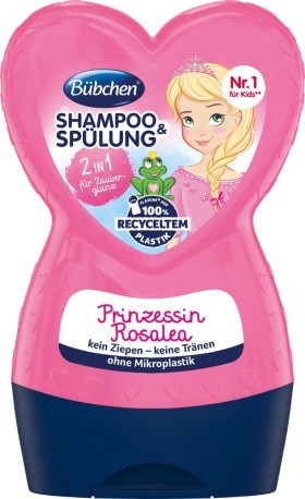 Bübchen Παιδικό Σαμπουάν & Μαλακτικό 2 σε 1 Princess Rosalea, 230ml