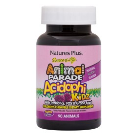 Natures Plus Animal Parade Acidophikidz Προβιοτικά για Παιδιά με Γεύση Βατόμουρο, 90 μασώμενες ταμπλέτες