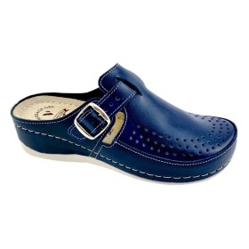 Comfort Way Ανατομικά Δερμάτινα Σαμπό Μπλε κωδ.182, 1ζευγάρι