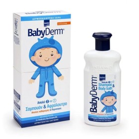 Intermed Babyderm Shampoo & Body Bath Απαλό 2 σε 1 Σαμπουάν & Αφρόλουτρο Tearfree Formula, 300ml
