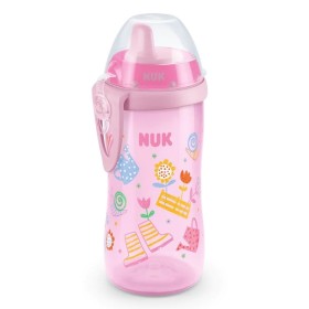 Nuk Kiddy Cup Εκπαιδευτικό Μπιμπερό Σιλικόνης Ροζ 12m+, 300ml