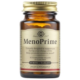 Solgar MenoPrime - Συμπλήρωμα Διατροφής Για Ανακούφιση Από Τα Συμπτώματα Της Εμμηνόπαυσης, 30tbs