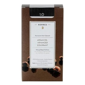 Korres Argan Oil Advanced Colorant Μόνιμη βαφή Μαλλιών 1.0 Μαύρο Φυσικό, 50ml