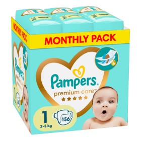 Pampers Premium Care Πάνες Μέγεθος No1 (2-5kg), 156τμχ