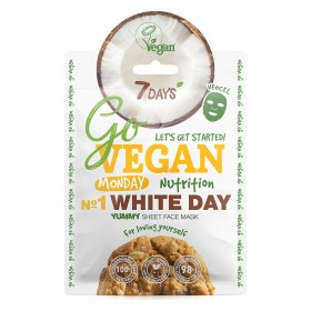 7Days Go Vegan Face Mask White Day Μάσκα Ενυδάτωσης & Ελαστικότητας, 25g