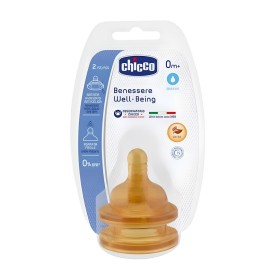 Chicco Well Being Φυσιολογική Θηλή Καουτσούκ Κανονική Ροή 0m+, 2τμχ