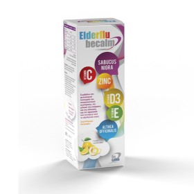 Becalm Elderflu Adult Lemon Peel Flavor Συμπλήρωμα Διατροφής που Προλαμβάνει & Προστατεύει από τους Ιούς της Γρίπης & του Κρυολογήματος, 250ml
