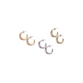 Ro-Ro Accessories Σκουλαρίκι Κρίκος, E124, 25mm, 1 ζευγάρι
