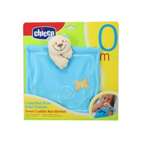 Chicco Sweet Cuddles Bear Blanket Βρεφικό Πανάκι Παρηγοριάς Μπλε με Αρκουδάκι, 1τμχ