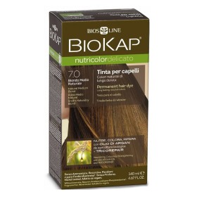 Biokap Nutricolor Delicato Βαφή Μαλλιών No 7.00 Ξανθό Φυσικό Χρυσαφί, 140ml