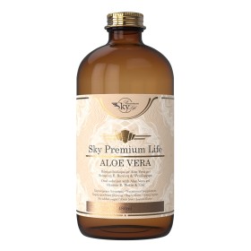 Sky Premium Life Aloe Vera, Συμπλήρωμα Διατροφής με Βάση Βιολογικό Aloe Vera Gel, με Βιταμίνη Ε, Βιοτίνη & Ψευδάργυρο, για Γερά Μαλλιά και Νύχια, Λαμπερό Δέρμα και Δυνατό Ανοσοποιητικό, 480ml