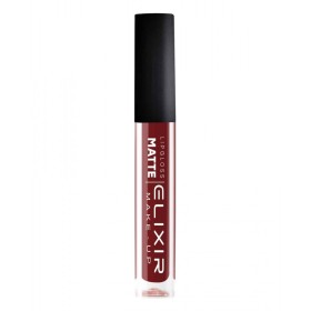 Elixir Make-up Liquid Lip Matte Κρεμώδες Ματ Κραγιόν 340 Wine, 1τμχ