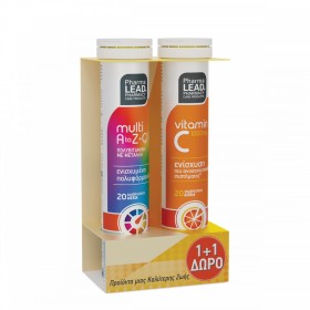 Pharmalead Multi+ A-Z & Q10 20, Αναβράζοντα Δισκία & Vitamin C 1000mg 20 Αναβράζοντα Δισκία