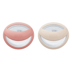 Nuk MommyFeel Πιπίλα Σιλικόνης 0-9m Πορτοκαλί & Μπεζ, 2τεμ
