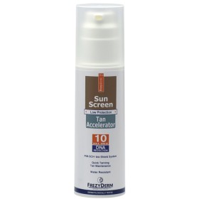 Frezyderm Sun Screen Tan Accelerator SPF 10 Αντιηλιακό γαλάκτωμα προσώπου και σώματος με επιταχυντές μαυρίσματος, 150 ml