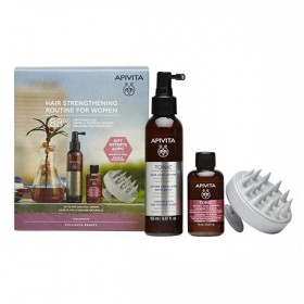 Apivita Promo Λοσιόν Κατά της Τριχόπτωσης 150ml & Γυναικείο Τονωτικό Σαμπουάν 75ml & Δω΄ρο Scalp Massager 1τμχ