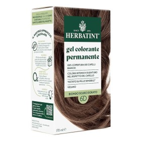 Herbatint Permanent Haircolour Gel Βαφή Μαλλιών Χωρίς Αμμωνία 6D Ξανθό Σκούρο Χρυσαφί, 170ml