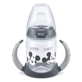 Nuk Εκπαιδευτικό Μπιμπερό Disney Mickey Με Στόμιο Σιλικόνης & Λαβές Κόκκινο Φιγούρα Minnie 6m+, 150ml