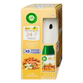 AIR WICK FRESH MATIC ΣΥΣΚΕΥΗ + ΑΝΤ/ΚΟ 250ml - (VANILLA & SANDALWOOD)