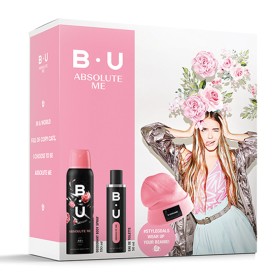B.U. Absolute Me Eau de Toilette 50ml, Deodorant Spray 150ml & Gift Beanie