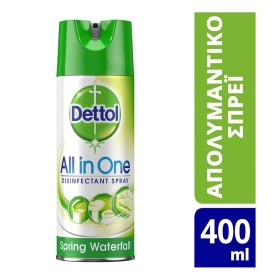 Dettol All in One Spring Waterfall Απολυμαντικό Σπρέι, 400ml