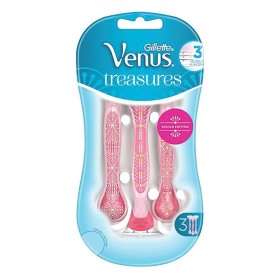 Gillette Venus Treasures Ξυραφάκια μιας Χρήσης με 3 Λεπίδες & Λιπαντική Ταινία, 3τμχ