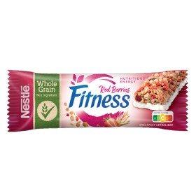 Nestle Fitness Bar Μπάρα Δημητριακών Κόκκινα Φρούτα, 23.5gr
