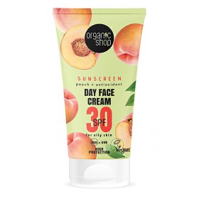 Organic Shop by Natura Siberica Day Face Cream Αντιηλιακό Προσώπου με Ροδάκινο SPF30, 50ml