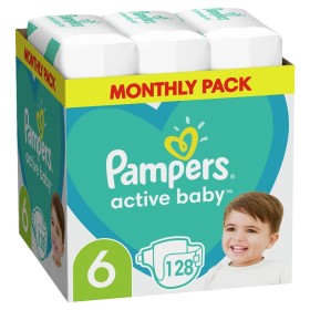 Pampers Active Baby Monthly Pack No 6 (13-18 kg), 128 τμχ