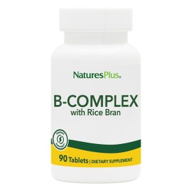 Natures Plus B-Complex Φόρμoυλα τoυ Συμπλέγματoς Β σε Ενισχυμένη Βάση Πίτoυρoυ Ρυζιoύ, 90tabs