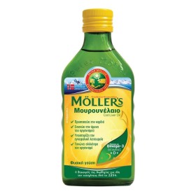 Mollers Μουρουνέλαιο Natural Παραδοσιακό Μουρουνέλαιο σε Υγρή Μορφή με την Κλασσική Γεύση του Μουρουνέλαιου, 250ml