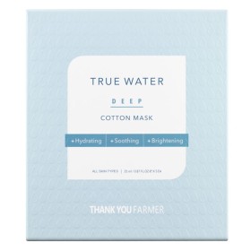 Thank You Farmer True Water Deep Cotton Mask Ενυδατική Υφασμάτινη Mάσκα Προσώπου, 25ml 