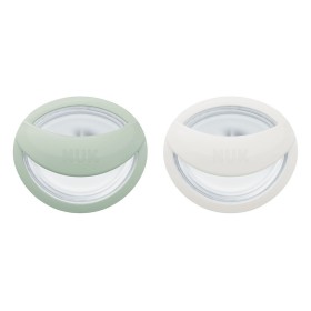Nuk MommyFeel Πιπίλα Σιλικόνης 0-9m Βεραμάν & Μπεζ, 2τεμ