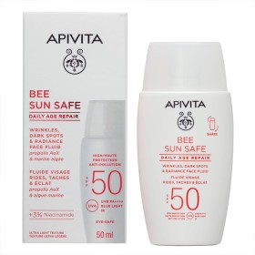 Apivita Bee Sun Safe Daily Age Λεπτόρρευστη Κρέμα Προσώπου Dry Touch Κατά των Πανάδων & των Ρυτίδων με SPF50, 50ml