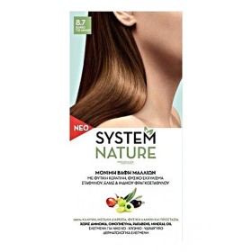 System Nature Βαφή Μαλλιών 8.7 Ξανθό Πολύ Ανοιχτό Σαντρέ, 60ml