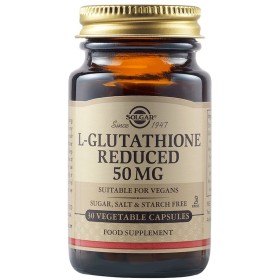 Solgar L-Glutathione 50mg Συμπλήρωμα Διατροφής με το Αμινοξύ L-Γλουταθειόνη για Αποτοξίνωση & Καλή Υγεία του Ήπατος, 30veg.caps