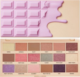 Revolution Beauty I Heart Chocolate Cotton Candy Παλέτα με Σκιές Ματιών σε Στερεή Μορφή, 22gr