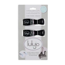 Lulujo Stroller Clips Σετ Κλιπ για Καρότσι Μαύρο, 2τμχ