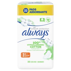 Always Cotton Protection Size 1 Normal Σερβιέτες, 22 τμχ