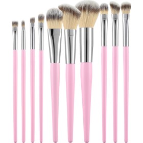 Tools for Beauty Σετ Πινέλα Μακιγιάζ με Συνθετική Τρίχα Pink, 10τμχ