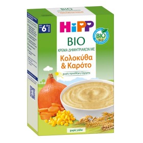 Hipp Bio Κρέμα Δημητριακών με Κολοκύθα και Καρότο από τον 6ο Μήνα, 200gr