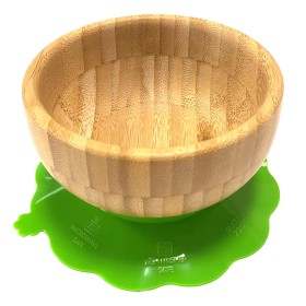 Ola Bamboo Bowl with Succion Base Μπολ με Βάση Σιλικόνης, 1τμχ