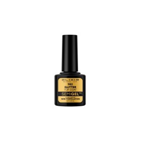 Elixir Make-up Semi Gel Ημιμόνιμο Επαγγελματικό Βερνίκι Νυχιών Νο982 Glitter Top Coat, 8ml