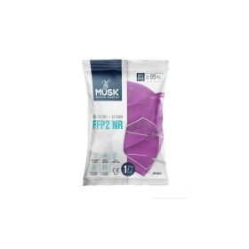 Musk Meltblown Protective Mask FFP2 NR Προστατευτική Μάσκα μιας Χρήσης Μωβ, 1τμχ